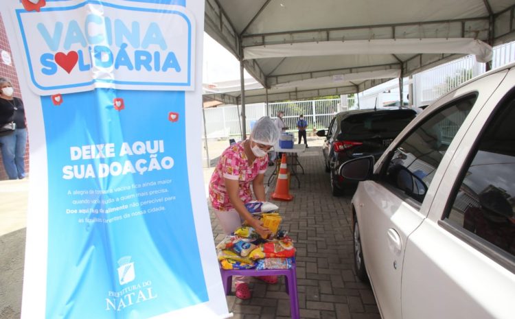  Campanha Vacina Solidária atinge primeira tonelada em arrecadação de alimentos