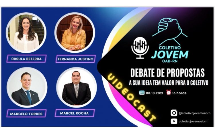 OAB-RN: Coletivo Jovem faz podcast para debater as propostas em favor da advocacia potiguar