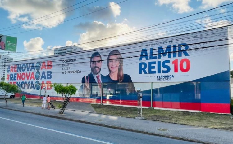  Justiça mantém fachada do comitê da chapa “Renova OAB” e Almir Reis lamenta o nível da campanha