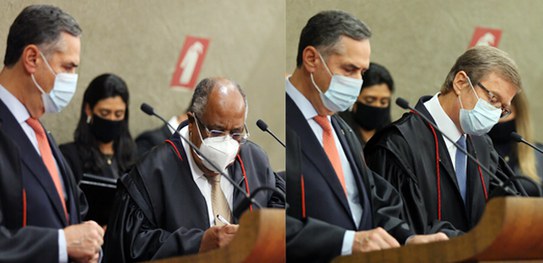  Benedito Gonçalves e Paulo Sanseverino são empossados como ministros efetivo e substituto do TSE