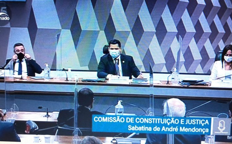  SABATINA NA CCJ: Relatora recomenda indicação de André Mendonça para STF