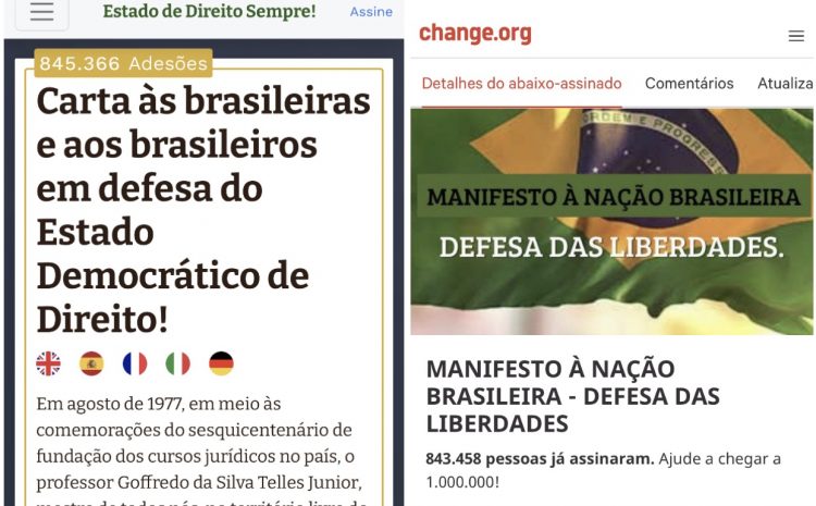  DEMOCRACIA DE TODOS: Manifestos em defesa do Brasil estão empatados tecnicamente
