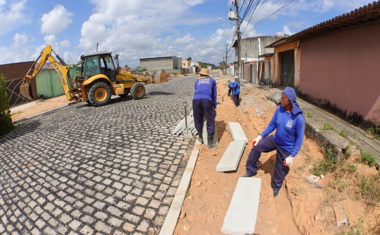  Obras da Prefeitura de Natal no bairro Planalto chegam a 80% de execução