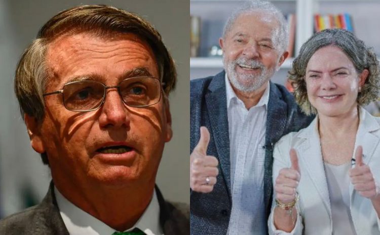  Bolsonaro aciona STF contra Lula e Gleisi por “macular sua honra e imputar crimes”