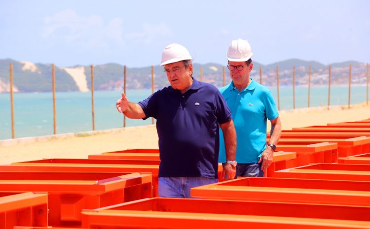  Prefeitura inicia produção de blocos para enrocamento da praia de Ponta Negra