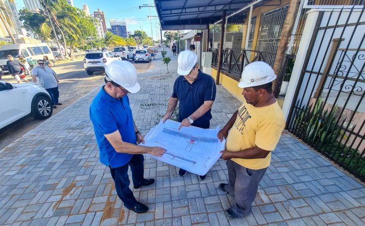  Prefeito vistoria obra de requalificação da av. Praia de Ponta Negra