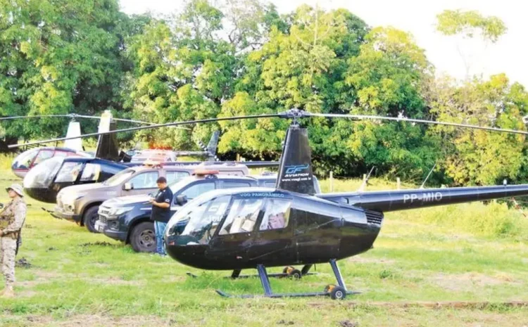  GO: Justiça nega pedido de devolução de helicóptero usado para o tráfico de drogas