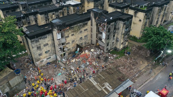  Justiça manda seguradora demolir restante de prédio que desabou e matou 14 pessoas em PE