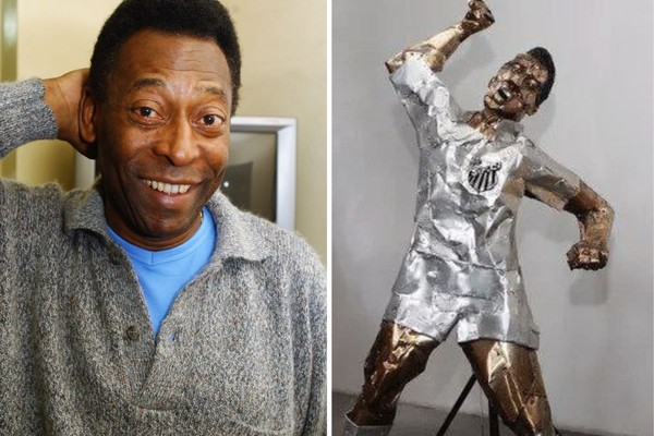  Estátua de Pelé que é motivo de briga na Justiça não foi usada de forma indevida, decide juiz