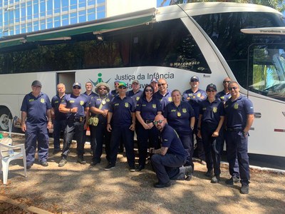  Agentes de proteção da infância e juventude do DF atuam no desfile de 7 de Setembro