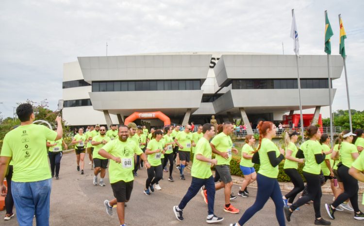  Servidores do TJAC participam de corrida da Justiça para celebrar o Dia do Servidor Público
