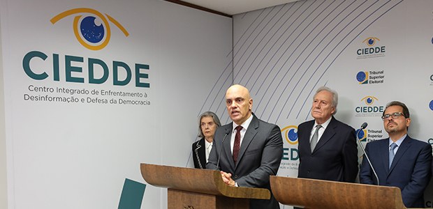  DE OLHO NAS ELEIÇÕES: Moraes inaugura Centro Integrado para combater à desinformação e defender a democracia