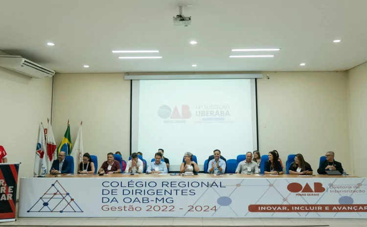  Diretoria da CAAMG participa da 10ª edição do Colégio Regional de Dirigentes da OAB-MG