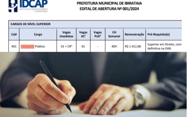  Concurso oferece salário mínimo para advogado em prefeitura da Bahia; OAB-BA adota medidas e inscrições são suspensas