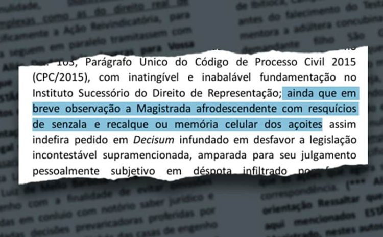  Advogado é alvo de investigações após ataques à juíza em petição com ofensas racistas e comparações nazistas