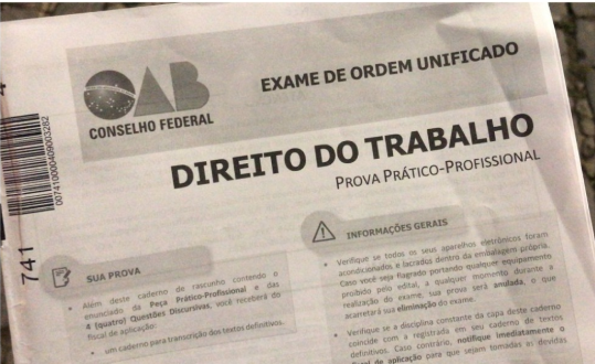  Comissão do 43° Exame de Ordem diz que peça cobrada alinha-se com jurisprudência ‘torrencial e pacífica’ do TST