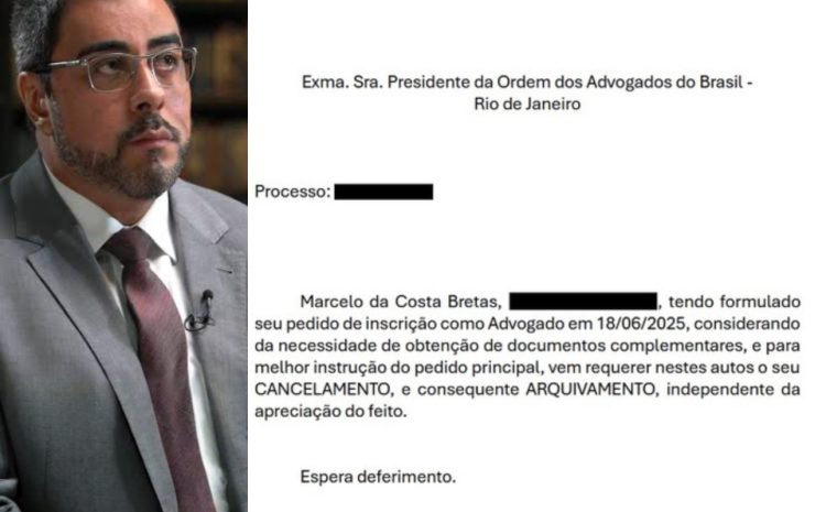  Marcelo Bretas desiste de atuar como advogado ao cancelar seu pedido de inscrição na OAB