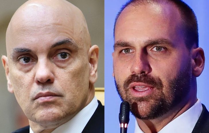  Moraes alega “interferência e embaraço” por parte de Eduardo Bolsonaro no processo de seu pai